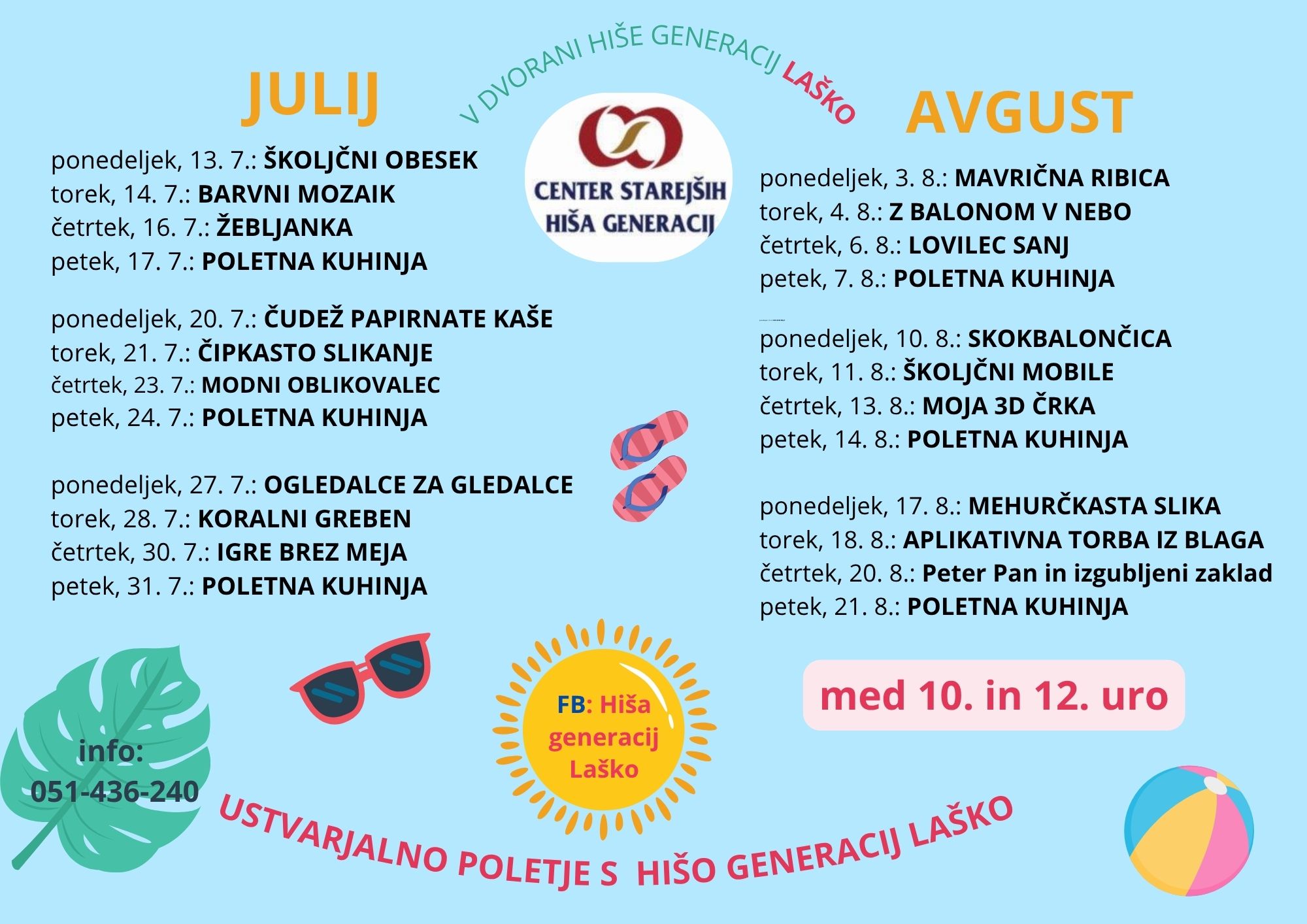 Letak USTVARJALNO POLETJE S HIŠO GENERACIJ LAŠKO 2026