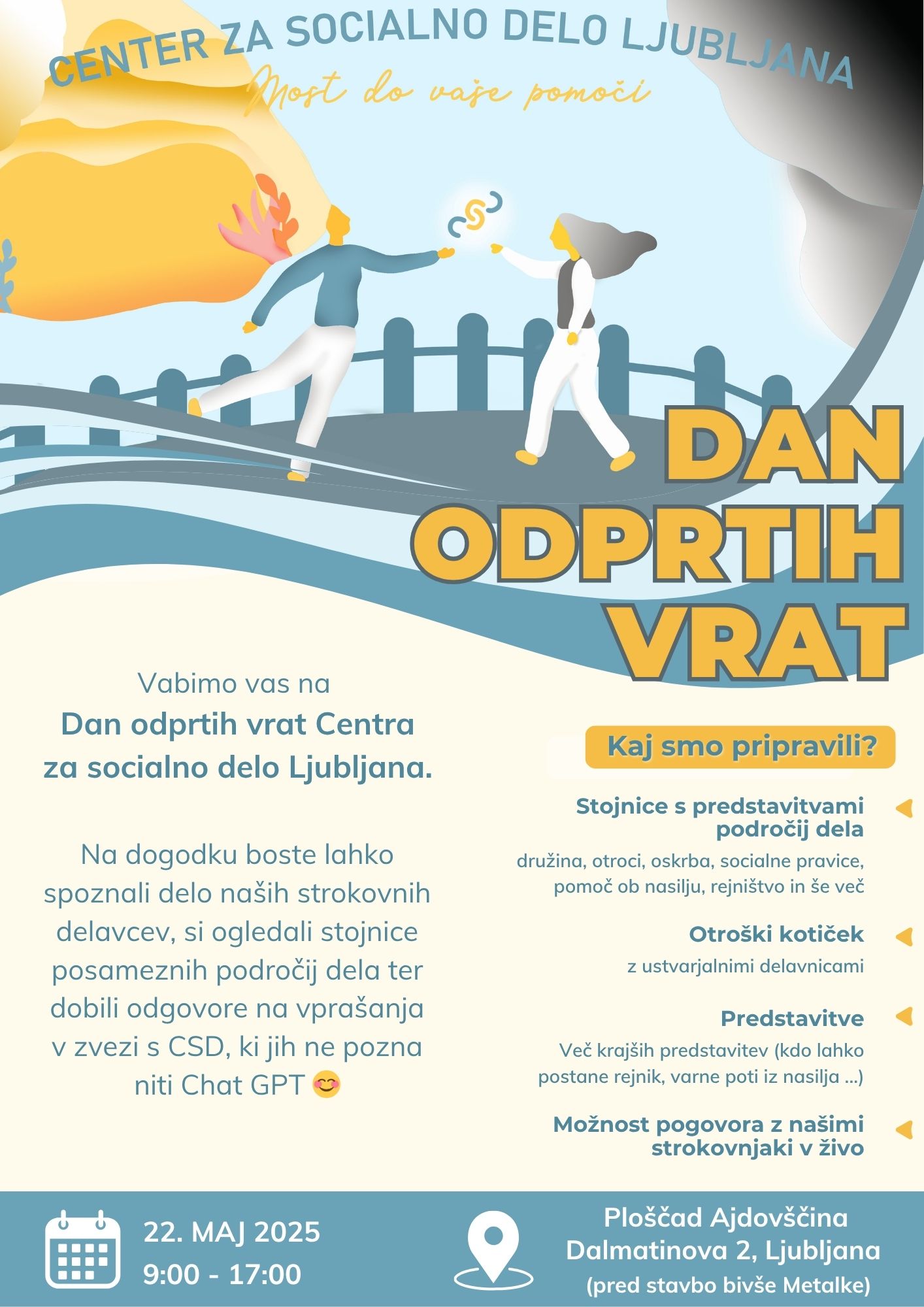 Vabilo na Dan odprtih vrat CSD Ljubljana